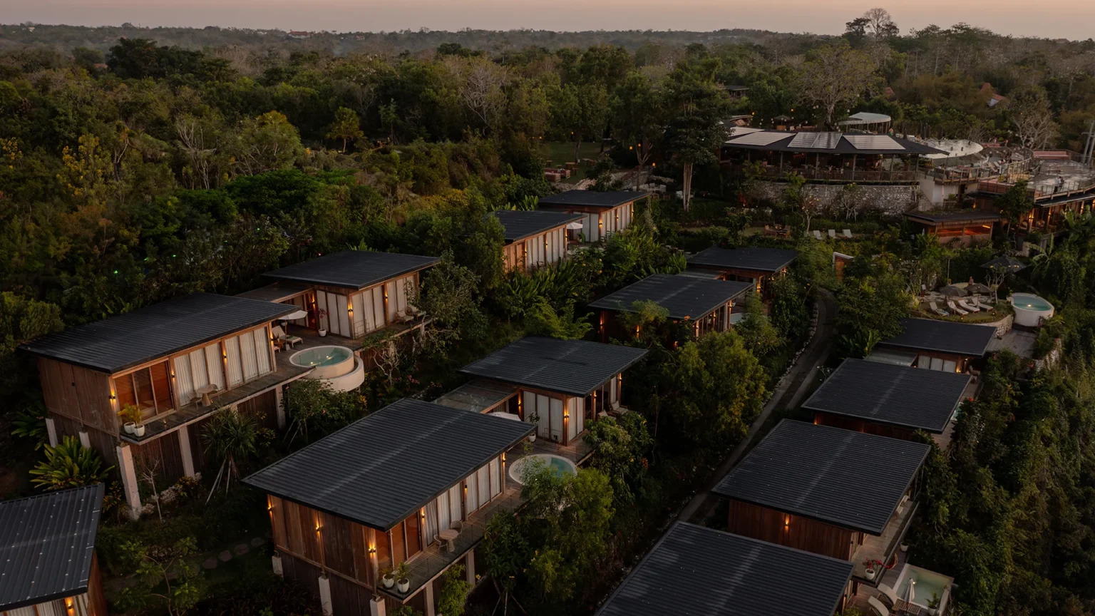 Ocean View Villas Drone View